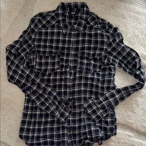 Paige button down flannel shirt Excellent condition